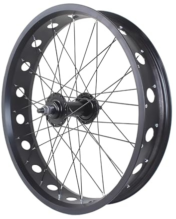 20in/24in/26in X 4.0 Fat Tire Bike Wheelset Disc Brake Beach Bike Front Rear Wheel 135mm/195mm 14G X 36H Hubs Snow Bike Wheels For 7/8/9/10Speed(Front,20'')