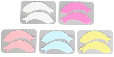 Patch per estensione ciglia Cuscinetti morbidi riutilizzabili in silicone a forma di delfino sotto gli occhi per permanenti ed estensioni Saloni di bellezza Individuali 5 paia