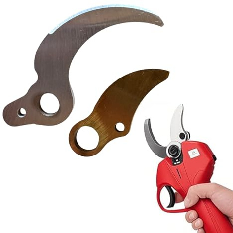 Topolenashop Set 2 Lame di Ricambio per Cesoie Elettriche da Potatura – Lama Fissa + Lama Mobile in Acciaio Affilato – Taglio Rami fino a 45 mm – Ricambi per Forbici Elettriche Giardinaggio