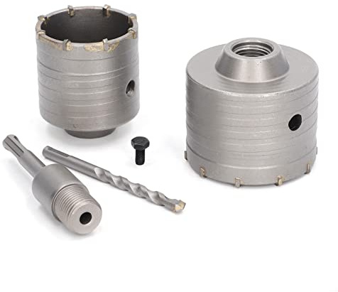 Spacnana Beton-Lochsägen-Set, 5-teilig, 45# Stahl YG8-Legierung, Wandbohrer-Set für Mauersteine, Ziegel und Wände