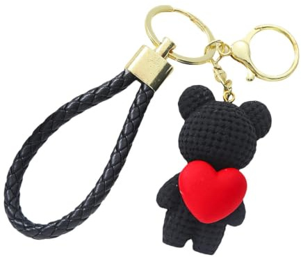 Bear Keychain, Bear Backpack Keychain 3D Ornaments Hänge Nyckelringar | -tema Väska Tillbehör för Damer Kvinnor Skolväska Ryggsäck Handväska Väska Charmhänge