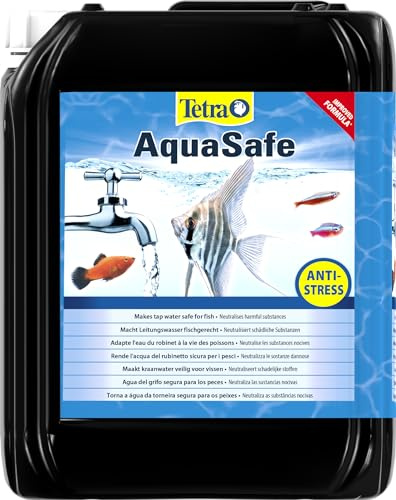 Tetra AquaSafe, to Turn Tap Water into Safe and Healthy Water for Fish and Plants, 5 Litre