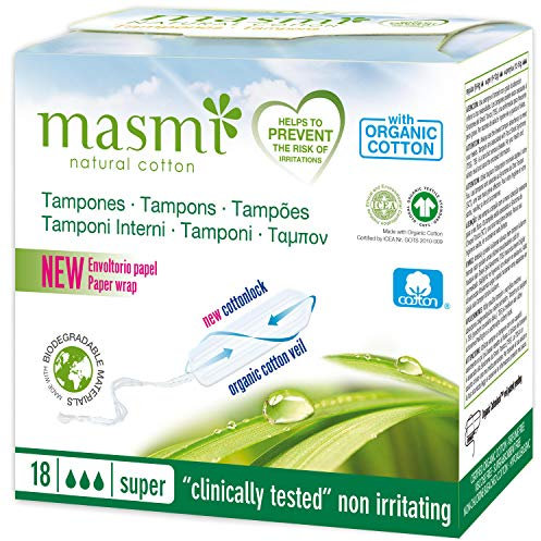 MASMI NATURAL COTTON Bio Tampons Super (18 Stück)