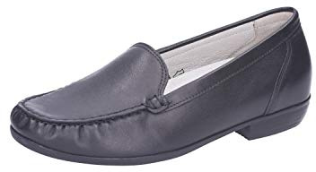 Waldläufer Hina Mocasín Negro, Negro , 39 EU Ancho
