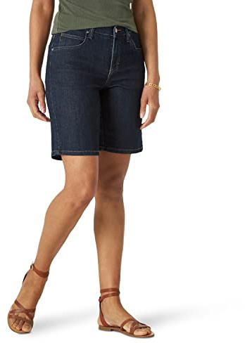 Lee Women's Relaxed Fit Bermuda Shorts, Lagoon, 10