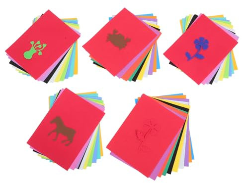 Healifty 10 Stück Schaumstoffplatten buntes Bastelschaum Papier zum Basteln Scrapbooking 20 x 26 5cm