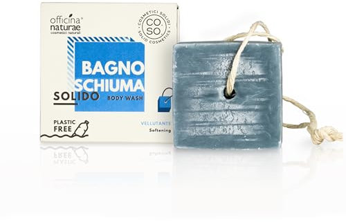 Officina Naturae | Bagnoschiuma Solido Vellutante con Estratti di Ribes Nero e Uva Rossa, 64gr