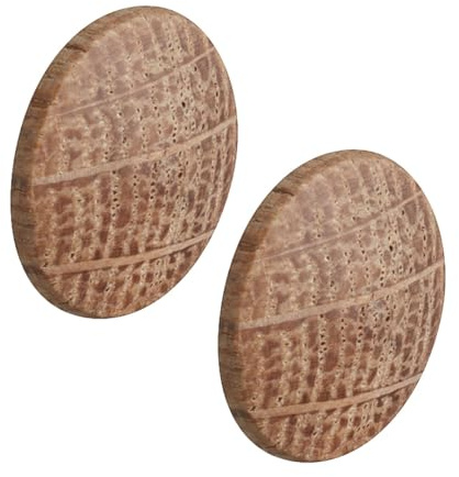 Solid Oak Wood Screw Cover CAPS - Press FIT PZ2 POZI TORX (2)