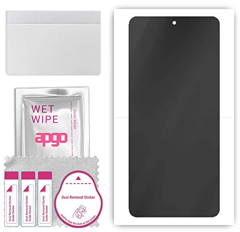 apgo Hydrogel Blickschutzfolie, Matt, kompatibel mit Samsung Galaxy A51 5G, Privacy Displayschutzfolie, Schutzfolie mit Positionierhilfe, Anti-Spy, kratzfest, einfache Montage