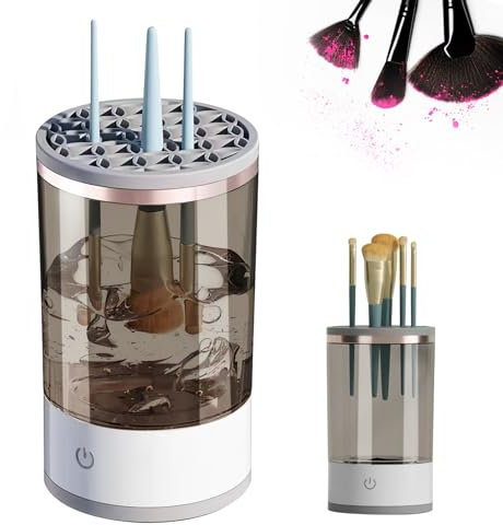 Nettoyeur Pinceau Maquillage, Nettoyant Électrique Pour Pinceaux De Maquillage, Lave Pinceaux Maquillage, Pinceaux De Maquillage De Beauté Automatiques, Nettoyeur Et Sécheur De Pinceaux Maquillage