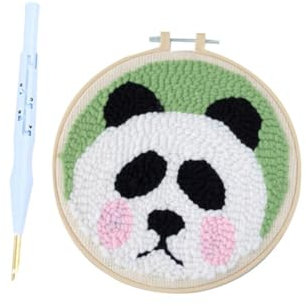 1 Satz Stickformfaden Stickerei-Starter-Kit Kreuzstichpackungen für Erwachsene Teppich Bastelwerkzeug für Kinder Stickwerkzeug-Kit Schlagloch Kunsthandwerk gefühlt Zinke Suite