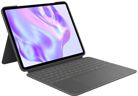 Logitech Combo Touch per iPad Pro da 13 pollici (M4)(2024) Custodia con tastiera - Tastiera staccabile retroilluminata con supporto, digitazione comoda, modalità multiuso, Layout ITA QWERTY - Grafite