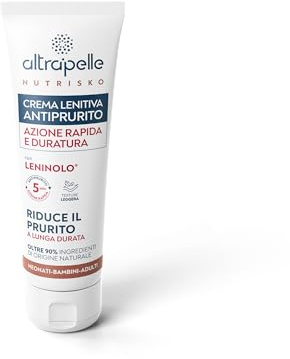 Altrapelle - Crema Antiprurito 200 ml, Sollievo Rapido e Duraturo, Oltre 90% Naturale, Per Pelli Sensibili di Neonati, Bambini e Adulti, Senza PEG, EDTA, Oli Minerali, Lenitiva e Sicura (200ml)