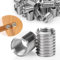 TXXATX 12 Piezas Inserto Rosca M10 a M6 x 20 mm Insertos Autorroscantes Acero Inoxidable Tuercas Reductoras con Rosca Externa para Proyectos de Muebles Automóviles Dispositivos Mecánicos