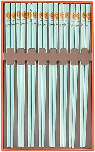 CTCOIJRN Bacchette riutilizzabili, Bacchette riutilizzabili Bacchette USA e Getta riutilizzabili8 Paia di Bacchette in Ceramica for Uso Domestico, Set di Bacchette Antiscivolo di Alta qualità