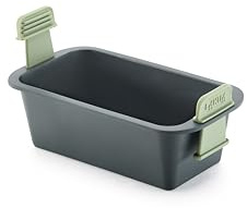 Lékué Air Fryer Rectangular Basket - 100% Platinum Silicone Baking Pan for Air Frying, Fits in Draw Tray, Handy for Separating, Pull-up Handles for Easy Removal, Flat Bottom with Drainage Grooves