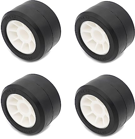 Rebadis Lot de Galets remorque Bateau diamètre 120mm, Rouleau bi-matière Ultra résistant