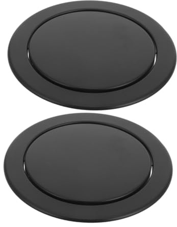 Garneck 2pièces Couvercle Poubelle Basculant Encastrable Lot Pour Comptoir Cuisine Salle De Bain Design Simple Fermeture Automatique Pratique