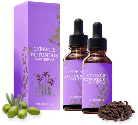 Organic Cyperus Rotundus Oil for Hair Removal - Slows Body Hair Regrowth, Soothes Skin After Shaving, Gentle Facial & Body Oil for Women & Men, 2Pcs Cyperus Rotundus Skin Serum, All Skin Types