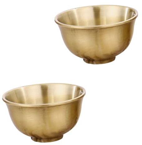 VALICLUD 2piezas Conjunto Copas De Licor Pequeñas Bronceadas Elegante Diseño Retro De Té Vasos Para Casa Con Superficie Lisa y Capacidad Amplia Uso Multifuncional Para Fiesta Banquete y Té