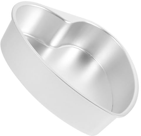 Tofficu Molde para Pasteles Forma de Corazón de 4 Pulgadas Molde para Hornear Base Extraíble Práctico para Tartas Pequeñas Adecuado para Uso Doméstico y Repostería