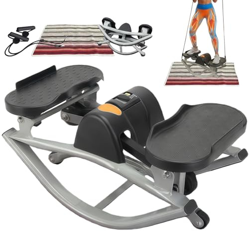 Steper Rock Side to Side at Home, Supports Exercise Rock Side to Side, Legs and Hips Side to Side Exercise Machine, Mini Family Apartment Dorm Side Stepper