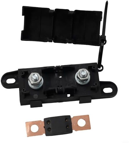 Porte-fusible robuste pour 12 24 V automobile et marine avec goujons M8, prend en charge les fusibles à lame et automatiques évalués de 60 à 500 ampères (300 A)