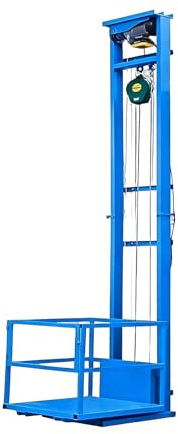 Elektrische Hebebühne, wandmontierter Lastenaufzug, verstellbare Höhe 6,6–32,8 Fuß, max. Anstieg 6 m, robuster elektrischer Hebezeug für Fabriken