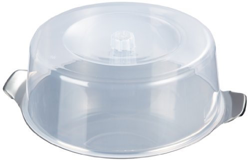 chg 9914-07 - Vassoio per torta e conservazione, in acciaio INOX extra pesante, 0,7 mm, con campana infrangibile, altezza 11 cm, diametro 30 cm