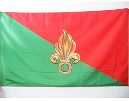 AZ FLAG Flagge Frankreich Légion étrangère 150x90 cm Hohlsaum | Für innen und außen Fremdenlegion dekorative Flagge doppelte Nähte und verstärkte Kanten mit Masttunnel 100D Polyester