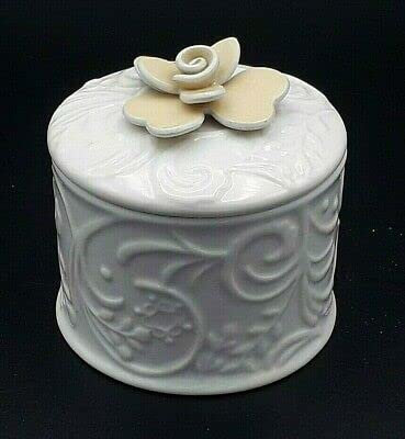 Hervit Art.25399 Contenitore Porcellana Bianca 6X7CM
