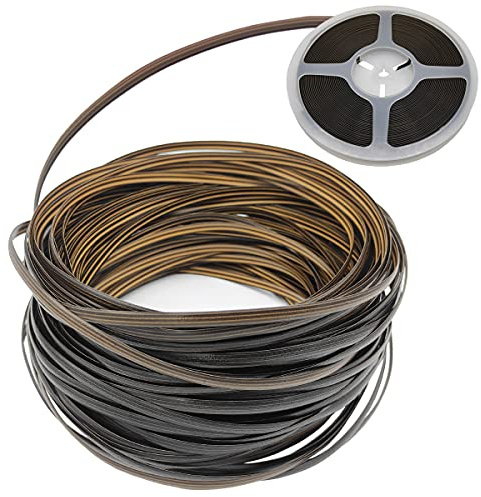 RNY Reparaturkorb aus Polyrattan für Korb- und Stuhlreparatur aus Rattan (Braun-Gradient, 18,3 m)