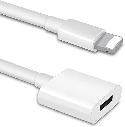 DESOFICON iPhone Charger Extension Cable Compatible for iPhone/iPad, Extender Dock Cord for Male to Female Cable Extension Adapter Pass Video