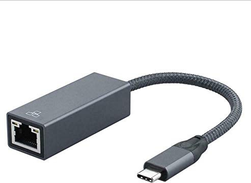 Innov8 - Adattatore di rete Ethernet da USB 3.1 tipo C a RJ45 Gigabit LAN compatibile con MacBook Pro Air iPad Pro 2020 2019 Nintendo Switch XPS 15 13 ThinkPad Samsung S20 S10