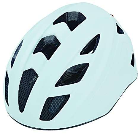 Prophete Fahrradhelm mit LED | EKO Glue On | Sicherer Helm für Damen & Herren | Größe 52-59 cm & 58-61 cm| Verstellbar & komfortabel | Stilvolles Design in Blau oder Weiss | Ideal für Stadt & Freizeit