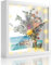 Cornice portafoto 3D da riempire 20x20 cm, per oggetti spessi fino a 3 cm, Bianca con vetro acrilico infrangibile, Decorazione parete con illuminazione LED