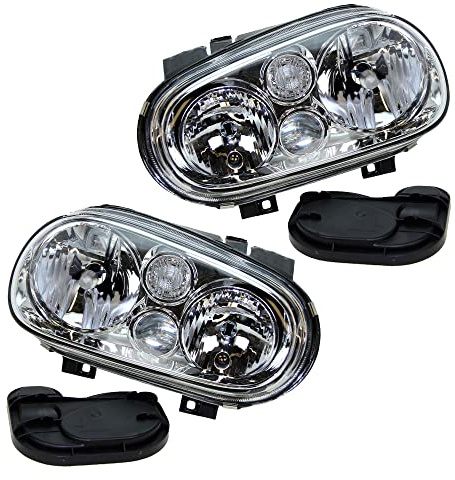 ATEC Germany 2x faros Faros delanteros Faros principales izquierda + derecha Compatible con VW GOLF 4 (1J1), GOLF 4 Cabriolet (1E7), GOLF 4 Variant (1J5)