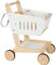 Small Foot Einkaufswagen Fresh aus Holz, Zubehör für den Kaufladen und Supermarkt, Rollenspielzeug ab 3 Jahren, 12403 Toys, Weiß, S