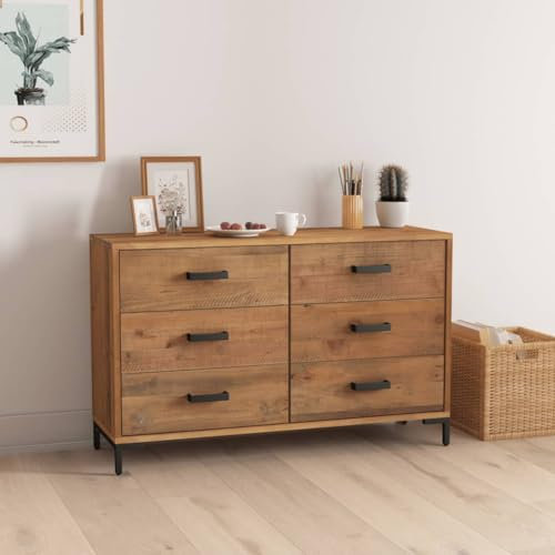THOYTOUI Multifunktionsschränke,Aufbewahrungsschränke,Badezimmerschränke,Wohnzimmerschränke für die Küche,Industriestil,Sideboard Braun 110 x 35 x 70 cm Massivholz Kiefer