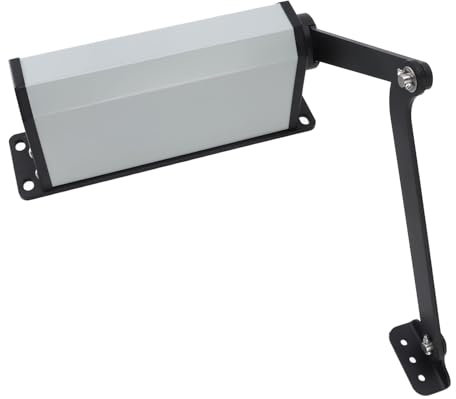 Cierrapuertas Automático, DC 24V 45W Operador de Puerta Batiente Eléctrico de Montaje Lateral con Control Remoto, Motor No Reversible para Puertas de Villa, Puertas de Vidrio