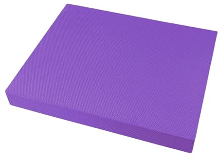 JISADER Balance Pad Klein, Rutschfester Weichschaum, Schaumstoffmatte, Balancepad Fitness, Fitness-Training Fitness-Gerät Yoga Gymnastik Pilates Physiotherapie für Outdoor Fitness Meditation, Lila