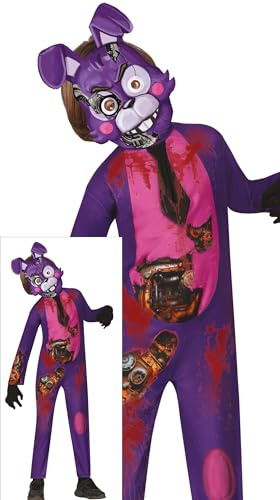 FIESTAS GUIRCA Kuslig mördare Robot Kostym för barn - Killer Marionett Kostym - Halloween-kostymer för barn mellan 7 och 9 år
