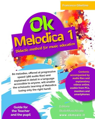 OK MELODICA VOL.1 - 80 melodies offered at progressive speed (386 audio files): Aimed at pupils aged 7 and over and teachers, even without musical training