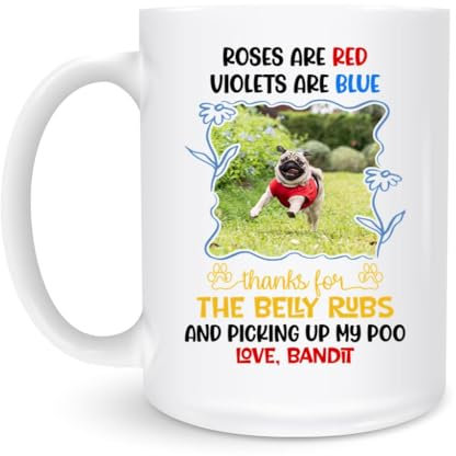 Keramiktassen Rosen Sind Rot, Veilchen Sind Blau Weiß Mit Henkel Becher Dekorativer Keramikbecher Mit Henkel Tasse Aus Keramik Für Party Camping 330Ml