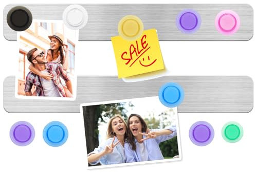 DUJEQM Tableau Magnetique Mural - 2Pcs Tableau Aimanté, Tableau Magnetique Frigo, Bande Magnetique Plaque Aimantée Autocollant, Tableau d’Affichage pour Photos Notes Documents Bureau Maison Cuisine