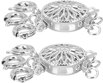 Hohopeti 2stücke Schichtverschlüsse Für Halsketten Diy Connector Schmuck Zubehör Verbindungsschnallen Spacer Für Armbänder Und Ketten