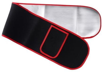 GOOPEEG Bauchweggürtel Stretch Hose Taillen-Trimmer-Gürtel, Workout-Taillentrainer, Schweiß-Taillenmieder, Trimmer, Gewichtsverlust, Verstellbarer Schweißgürtel Bauchweg Mieder(Rood)