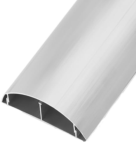 Serenitison Self Adhesive Power Cable Channel,Aluminum Alloy Floor Cable Cover,Floor Cord Wire Cover,Cable Protector,Protect Cables Prevent Trip Hazards,Cord Channels Cable Tidy For Indoor Outdoor
