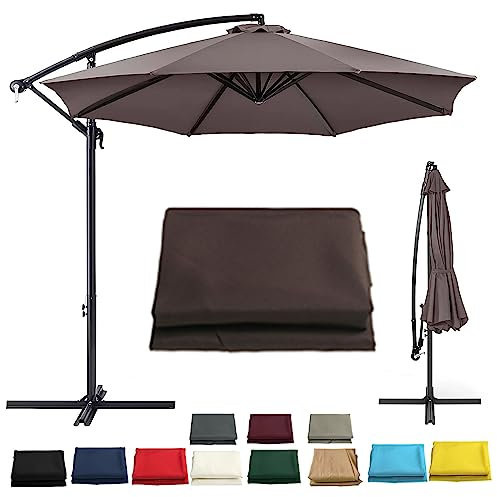 Ersatzdach für 2 m, 2,7 m, 3,0 m, Gartenschirm, wasserdicht, Anti-UV, Terrassenschirm-Abdeckung