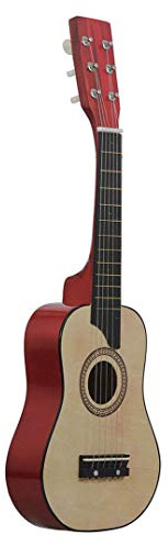 Fangxuee Guitarra AcúStica de SatíN de 25 Pulgadas 6 Cuerdas PequeñA Mini Guitarra con Cuerdas de Guitarra para NiñOs Regalo para NiñOs Principiantes